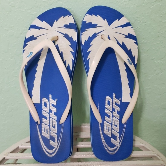 BUD LIGHT Shoes - BUD LIGHT flip flops